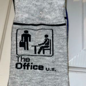 The Office Socks, gray, blue, black